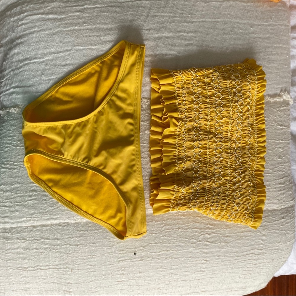 Yellow target swimsuit
